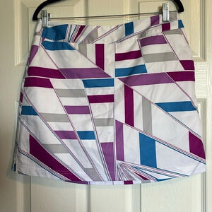 Adidas Climacool women’s white and purple golf skort size 8